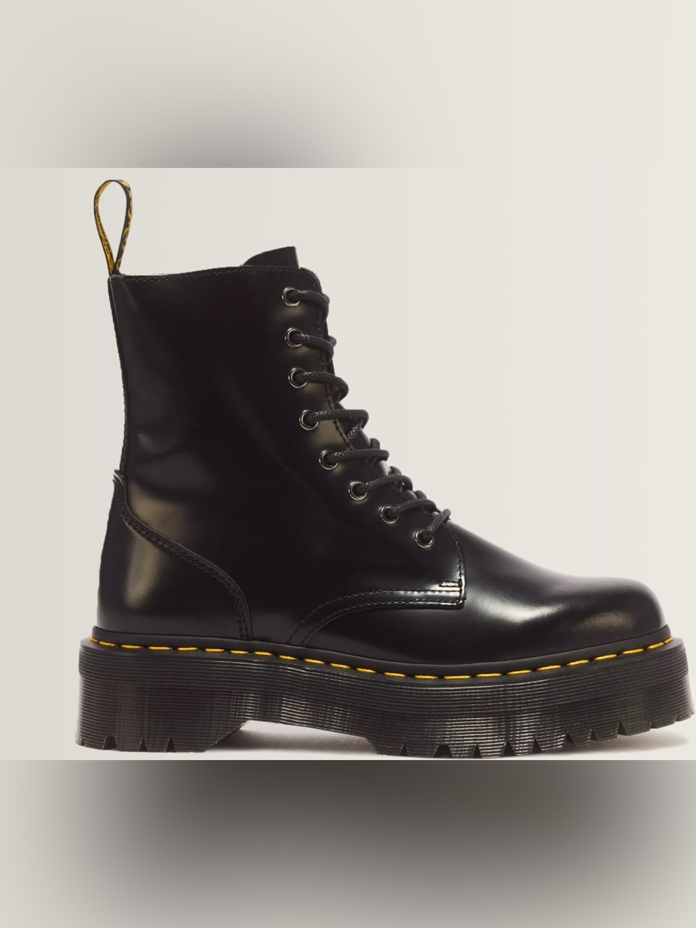 Dr. Martens Jadon 8-Eye Platform Boot Black Combat Boots